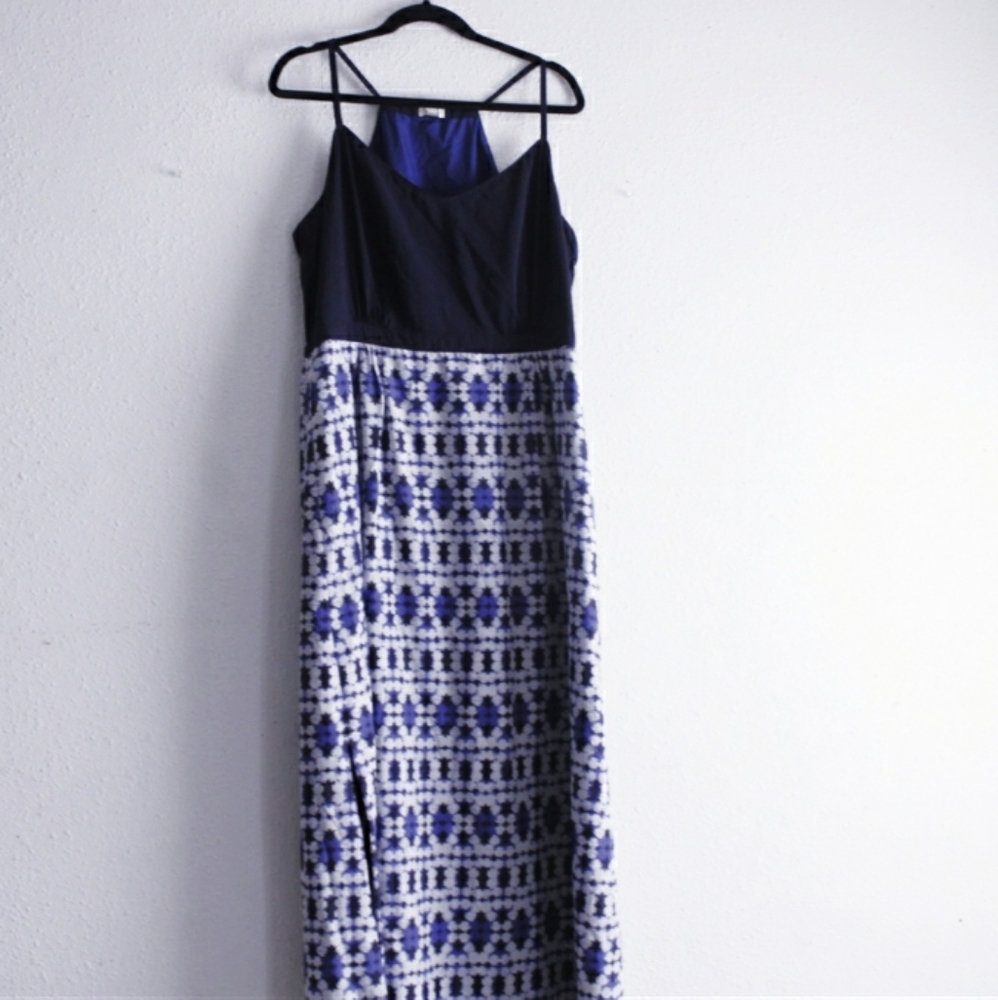 J.Crew sleeveless  Maxi Dress size 16 G.U.C